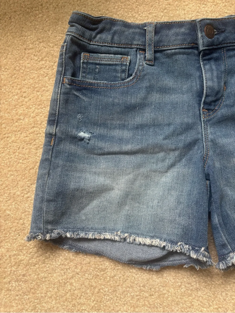 GAP Girl’s Light Blue Frayed Hem Denim Shorts